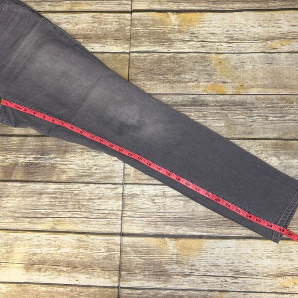 Athleta Sculptek Skinny Distressed Grey Wash Stretch Jeans Womens Sz 10 - Picture 6 of 10